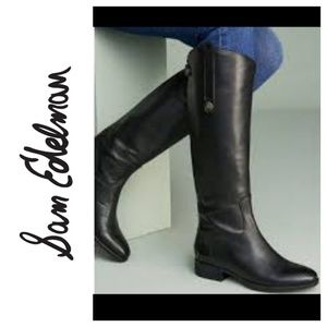 Sam Edelman Penny Riding Boots Black NWOT or box